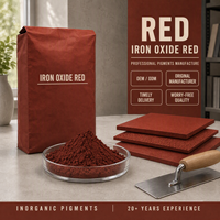 Pigment de revêtement rouge à l'oxyde de fer de haute qualité pour revêtements industriels, poudre inorganique à haute stabilité et inaltérable