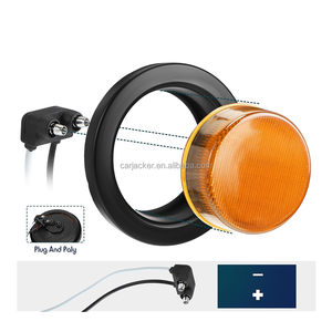 2.5inch vòng đánh dấu ánh sáng 13led giải phóng mặt bằng đèn tuôn ra gắn kết với cắm Grommet Pigtail hardwired cho 12v xe tải Trailer máy kéo - Product Image 3