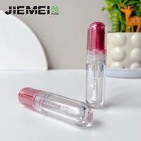 JIEMEI Stock Unique Capsule Forme 3ML Rond Brillant à Lèvres Bouteille Métallique Bouchon Vente en Gros de Luxe Vide Tube de Glaçure à Lèvres Conteneur