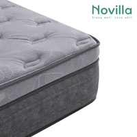 Matelas Orthopédique de Luxe SNM2605, Meilleure Vente, Noir, 30 cm, avec Surmatelas Euro Top Moelleux, Tailles Twin, Full, Queen, King