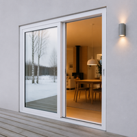 Ventanas de Aislamiento Térmico con Marco de Aluminio y Revestimiento en Polvo, Diseño Simple de Rejilla, Insonorizadas y Energéticamente Eficientes
