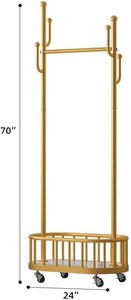 Xu Hướng Mới Sản Phẩm Quần Áo Thẳng Đứng Móc Treo Đứng Vàng Thời Trang Bắc Âu Quần Áo Giá Và Móc Áo - Product Image 3