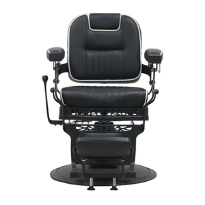 Silla de barbero sencilla y elegante, ajustable en altura y posición reclinable, adecuada para uso en peluquerías. - Product Image 4