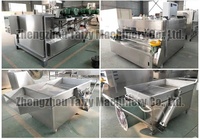 Machine automatique industrielle d'enrobage de bonbons au sucre d'arachide machine de fabrication d'amandes d'arachide enrobées ligne de traitement d'enrobage de noix