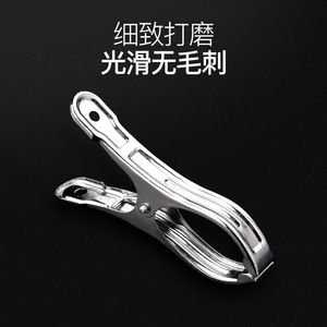 Stainless steel clothespins, stainless steel <b>clips</b>, windproof clothespins, quilt drying <b>clips</b>, small and large household <b>clips</b>. - Product Image 3