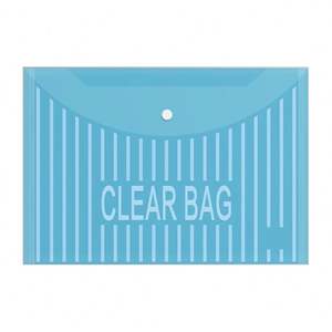 Hong Li Customizable Clear A4 Snap Button White Cardboard <b>Box</b> File Bags 0.15Mm Thick Office Use <b>Document</b> Protection Filing - Product Image 2