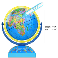 Carte colorée et facile à lire, haute et claire, éducative, Interactive, monde, terre, Globe, tige, jouet pour enfants, apprentissage géologique
