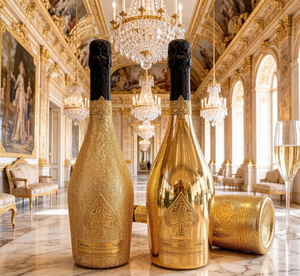 Las 9 Botellas de Champán Más Populares de 750 ml, Bañadas en Oro - <span class=keywords><strong>Botella</strong></span> de Vidrio de Lujo con Brillo para Licores, con Sellado Hermético para Vino Premium - Product Image 5