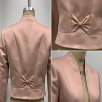 Costumes d'affaires pour femmes de qualité supérieure, blazer ajusté, robe à simple boutonnage, tenue de bureau avec style sexy, taille plus, motif uni