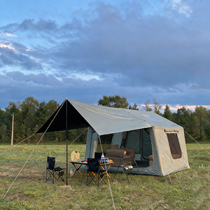 Tente gonflable portable de luxe 7.2, imperméable, quatre saisons, en tissu Oxford, monocouche, installation facile, pour camping en plein air et plage, avec pompe à air - Product Image 2