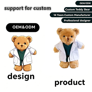 <span class=keywords><strong>Ours</strong></span> en peluche super doux personnalisable au design tendance, corps en coton rembourré avec rembourrage en PP, jouet en peluche <span class=keywords><strong>Kawaii</strong></span> - Product Image 1