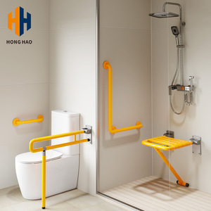 Hongtu Grab <b>Bars</b> Nylon Abs201 Stainless Steel 150kg Load Bearing Drilling Installation For Bathroom Toilet <b>Safety</b> - Product Image 3