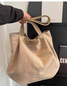 Bolsa Casual de Gran Capacidad para el Verano, Bolsa de Lona Minimalista y Versátil para Mujeres, Estudiantes Universitarias, Bolsa para Clases - Product Image 5