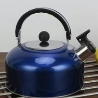 Bouilloire à gaz Jiangmen en métal, théière en acier CLASSIQUE de haute qualité, bouilloire sifflante, théière à eau sifflante