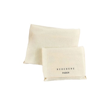 Custom Natural Cotton <b>Envelope</b> Canvas Clothes Pillow Pouch Bag Cosmetic Dust Pouch Bags for Women - Product Image 1