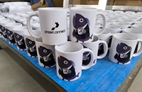 Mug en céramique blanc et noir de qualité 3A pour la sublimation, 11 oz et 15 oz, vente en gros de Noël, mug à café personnalisé avec logo