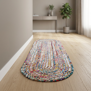 Handmade Jute Modern Abstract Pattern Kilim Rug Medium Pile <b>Washable</b> Reversible Eco-Friendly Home Decor Bedroom Hall Hotel Use - Product Image 2