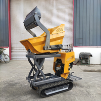 Raupendumper Mini 500kg Selbstladend Benzin CE EPA für Landwirtschaft Baustelle Lager Garten Raupenkipper