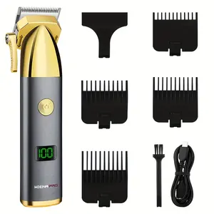 Adjustable Electric Hair Trimming USB Rechargeable Oil Head Carving Hair Clippers Beard Shaving Cutting Machine