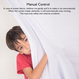 Szmyq 3rd Thế Hệ Nhà Thông Minh Trong Nhà Rèm Động Cơ Ngắn Hơn Tuya Ứng Dụng & Alexa Điều Khiển Từ Xa 46Kg Tải An Toàn Cơ Động Cơ Màn Trập - Product Image 3