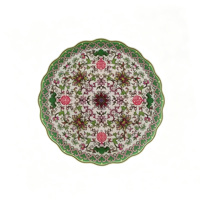 Sous-verres floraux vintage à bord festonné, résistants à la chaleur, imperméables, antidérapants, avec motif logo personnalisé, pour la décoration de table et de la maison