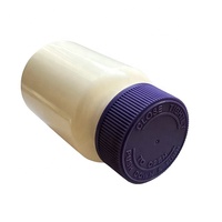Bouteilles à capsules de 100ml, 150ml, 200ml, 250ml, flacon de pilules pour animaux de compagnie noir mat avec couvercle noir