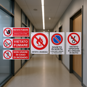 Juego de Señales de Prohibición de Fuego y Seguridad para el Lugar de Trabajo y Áreas Públicas - Product Image 3