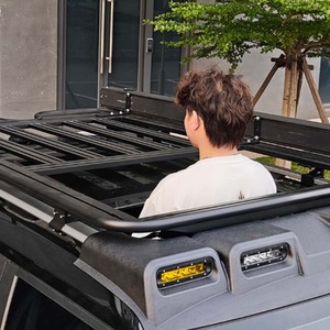 Upgrade Kit Foldable Side <b>Ladder</b> Reinforced Aluminum Roof Rack Side Awning Tent for Jetour T1 Accessories - Product Image 3