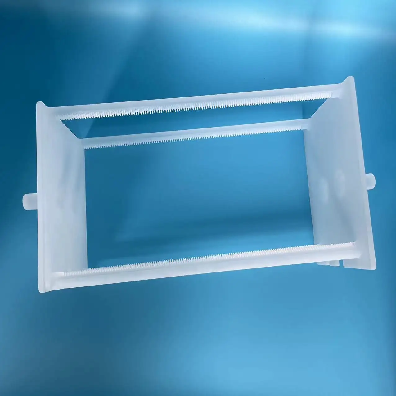 Trasportatore di wafer per barche in vetro di quarzo fuso a forma speciale trasparente personalizzato per fornace