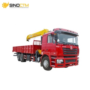 Prix d'usine Shacman 340hp 6x4 10 tonnes 12 tonnes Camion-grue à flèche télescopique à bras droit pour chantier de construction - Product Image 3