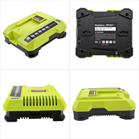 Chargeur de batterie Li-ion haute capacité ignifuge 40V 35W avec port PD DC, remplacement pour batteries d'outils électriques sans fil, charge rapide