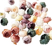 Accessoires pour cheveux en soie artificielle de pivoine faits à la main de style européen, embellissements pour boîtes de cadeaux de mariage, décorations pour la maison, fournitures de bricolage