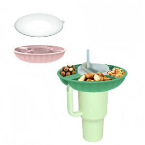 Vaso de Silicona de 40 oz con Tapa Antipolvo, Bandeja para Refrigerios y Frutas, Vaso Dominador de Hielo, <span class=keywords><strong>Accesorios</strong></span> de Bar - Product Image 3