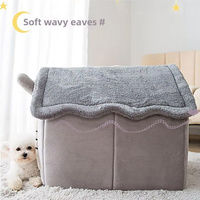 Lit pour chat et chien en coton PP chaud, maison pour chat et chien, villa pour animaux de compagnie, utilisation toutes saisons, design respirant