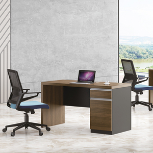 Escritorio de Pie Convertible de Madera Minimalista Moderno con Cajones de Gabinete para Estación de Trabajo, Escritorio de Oficina Comercial Multifuncional - Product Image 6