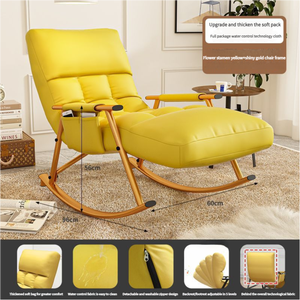 सुपर आरामदायक पुनर्विचार और सोने की कुर्सी सस्ती बेडरूम बालकनी लिविंग रूम अवकाश रोकिंग कुर्सी - Product Image 2