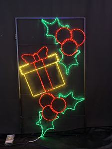 장식 크리스마스 분위기 조명 2025 LED 모델 네온 그물 빨간 침실 방 레이아웃 벽걸이 전자 표지판 창조적 인 예술 - Product Image 6