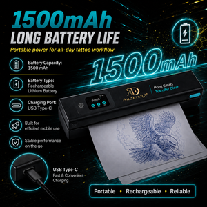 Kissure AIMO X6 LCD-Bildschirm Bluetooth APP-Steuerung Kabelloser Thermodrucker Tätowiermaschine für Tattoo-Studios - Product Image 3