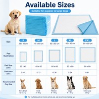 Tapis d'entraînement pour animaux de compagnie en vrac, bleus, matelassés, super absorbants, à séchage rapide, pour la maison, la cage et les voyages