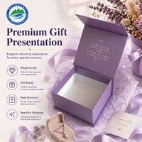 Caja de Cartón Reciclado con Estampado en Caliente con Lámina Dorada, Cierre Magnético, Diseño Personalizado y Logotipo Personalizado con Regalo