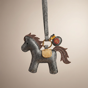 พวงกุญแจ<span class=keywords><strong>หนัง</strong></span>แท้ประดับโลหะรูปม้าสุดหรู - Product Image 6
