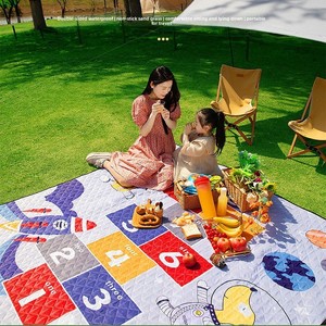 Manta <span class=keywords><strong>de</strong></span> Picnic Impermeable, Tapete Plegable Portátil para Exteriores con Asa para Acampar, Playa y Actividades en <span class=keywords><strong>el</strong></span> Parque - Product Image 1