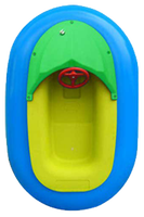 Bateau tamponneur électrique portable à thème animalier pour enfants, manèges aquatiques pour piscine gonflable commerciale et aire de jeux aquatique
