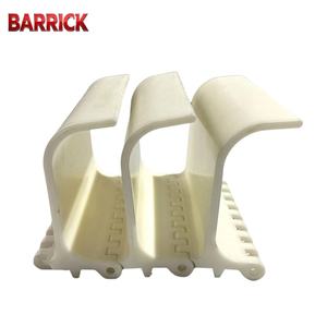 800-serie POM modulaire transportband met lepelvormige schotten, duurzame kunststof transportband met noppen voor voedselverpakkingslijnen - Product Image 4