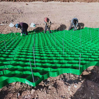 Grille stabilisatrice de gravier Geocell pour la protection des pentes raides dans la construction routière, Geocell de haute qualité à usage civil