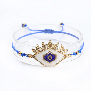 Moyamiya bunt Miyuki böse Augen-Armband ethnische Samenperlen handgewebt türkisches Pulsera mujer zubehör - Product Image 4