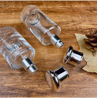 Bouteille en verre vide rechargeable pour huile parfumée, transparente, 55 ml, avec diffuseur à bâtonnets – Nouveauté très demandée