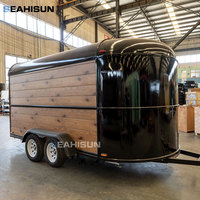 Remorque à chevaux en bois, remorque à chevaux en aluminium avec fenêtres, remorque à chevaux américaine, bar mobile, camion-restaurant mobile