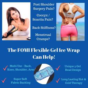 Cuidados Premium Purple Hot Cold Gel Bead Ice Pack Flexível Reutilizável Almofada de Aquecimento Cool Compress para Lower Back Ciatica Tailbone - Product Image 3