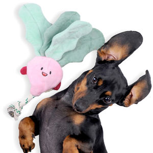 RTS üretici toptan trend köpek peluş eğlenceli çiğneme ipi oyuncaklar turp köpek Squeak halat oyuncak - Product Image 2